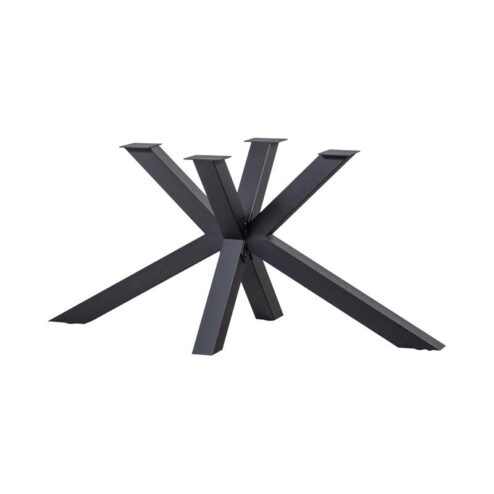 Kruisvorm poot metaal zwart