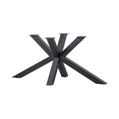 Kruisvorm poot metaal zwart