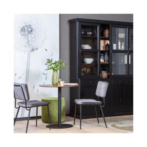 Lagos Buffetkast grenen zwart 166cm