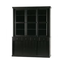 Lagos Buffetkast grenen zwart 166cm