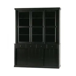 Lagos Buffetkast grenen zwart 166cm