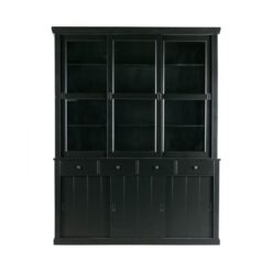 Lagos Buffetkast grenen zwart 166cm