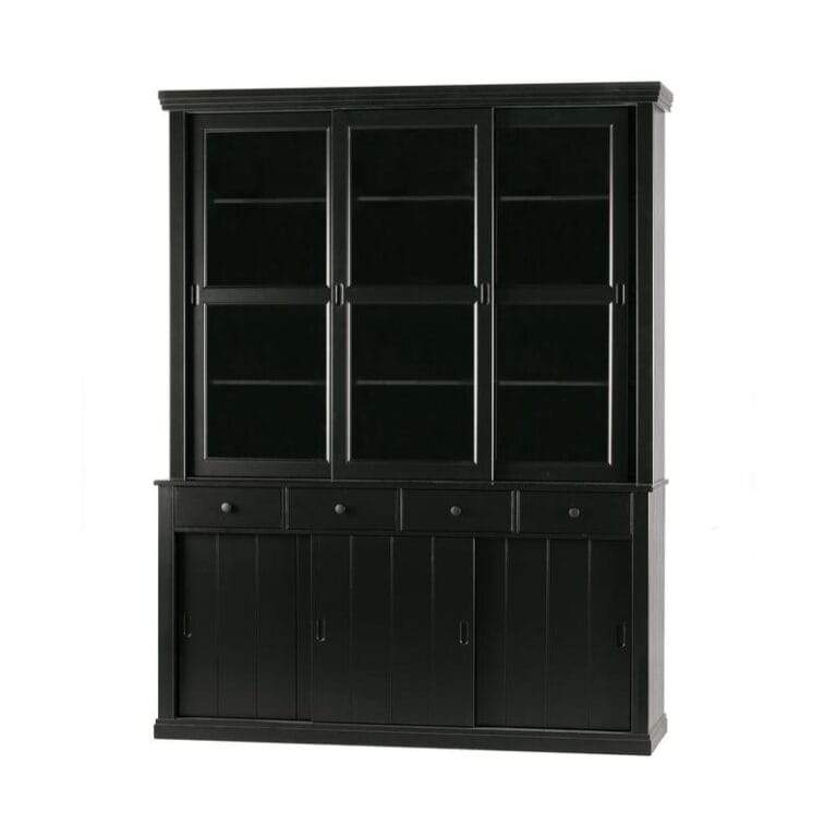 Lagos Buffetkast grenen zwart 166cm