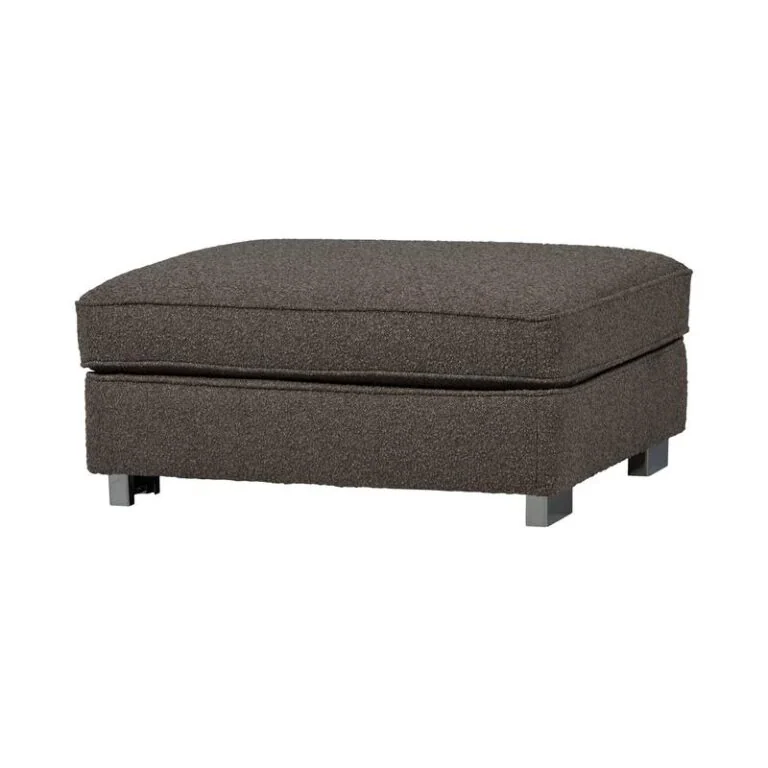 Lazy Hocker bouclé antraciet