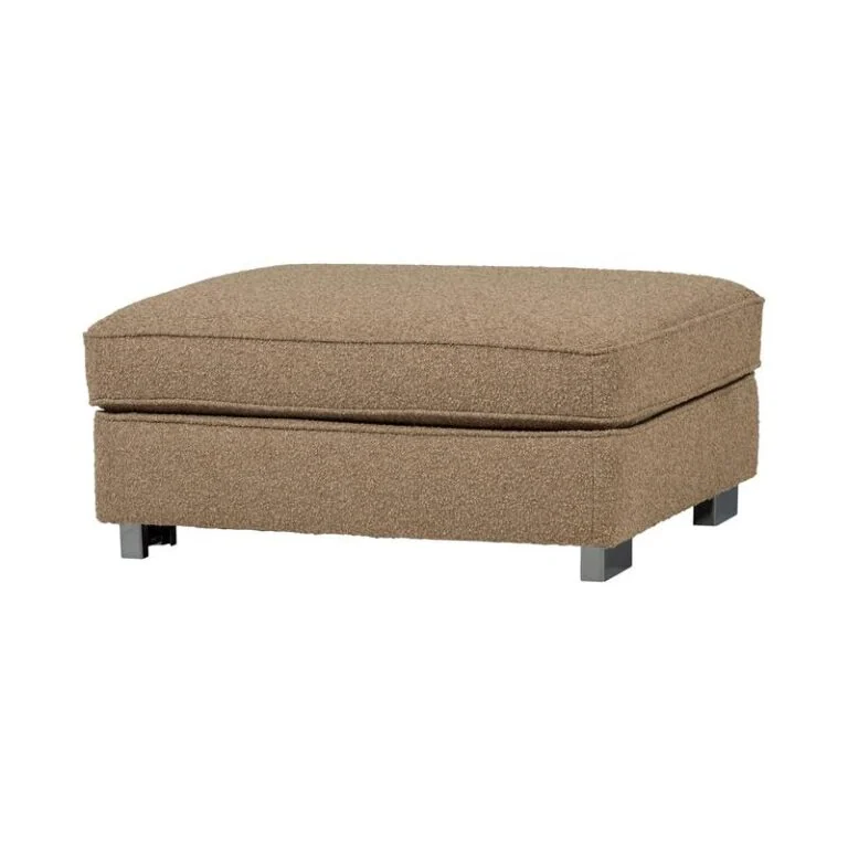 Lazy Hocker bouclé bruin