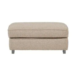 Lazy Hocker bouclé naturel