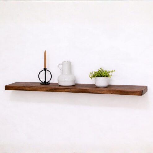 Londo Wandplank zwevend Walnoot Mangohout 100cm