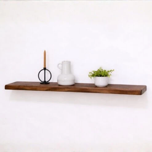 Londo Wandplank zwevend Walnoot Mangohout 100cm