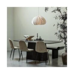 Leah Eettafel MDF donkerbruin 200cm