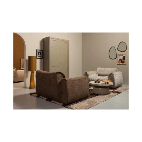 Leif Spiegel hout naturel 48x44cm