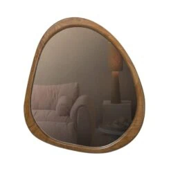 Leif Spiegel hout naturel 48x44cm