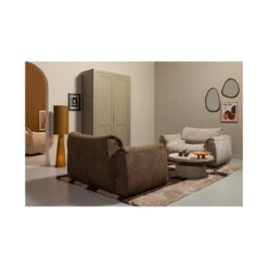 Leif Spiegel hout naturel 64x38cm