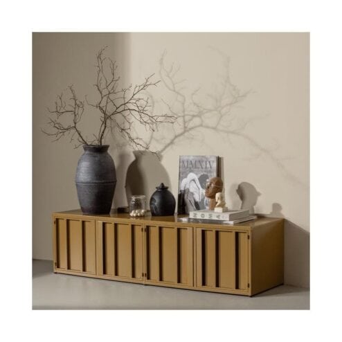 Level Tv meubel metaal honinggeel 160cm