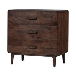 Liya Ladekast mangohout donkerbruin 90cm