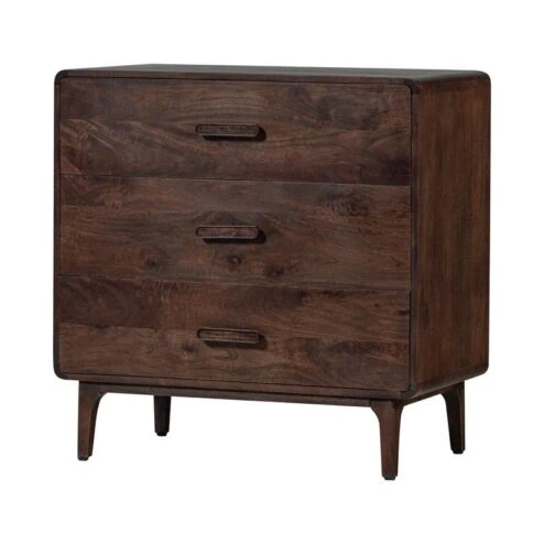 Liya Ladekast mangohout donkerbruin 90cm