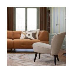 Lloyd 4-zits bank velvet kaneel