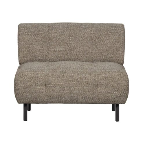 Lloyd Fauteuil grof geweven bruin melange