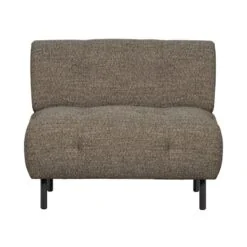 Lloyd Fauteuil grof geweven donkerbruin melange