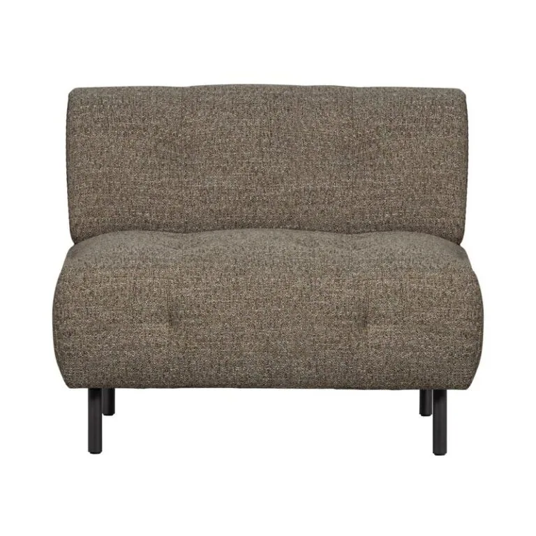 Lloyd Fauteuil grof geweven donkerbruin melange