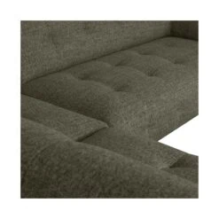 Lloyd Hoekbank links grof geweven groen melange