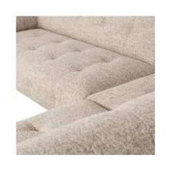 Lloyd Hoekbank rechts grof geweven naturel melange