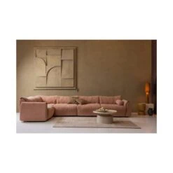 Loft 1-lichts Tafellamp metaal/bouclé tapenade