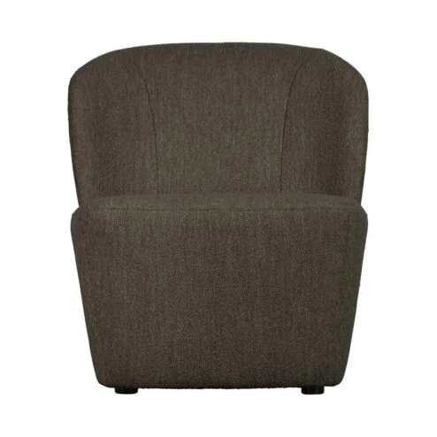 Lofty Fauteuil bouclé bruin