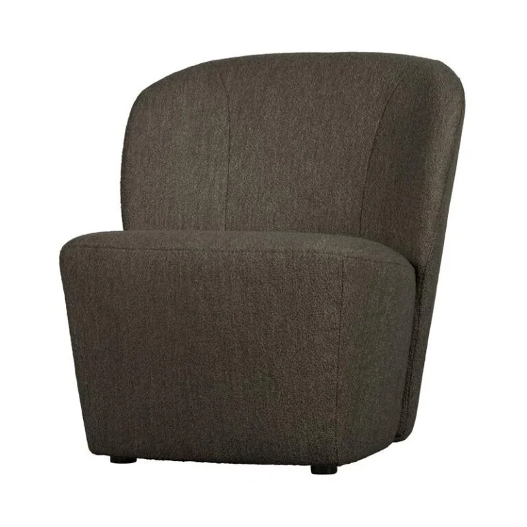 Lofty Fauteuil bouclé bruin