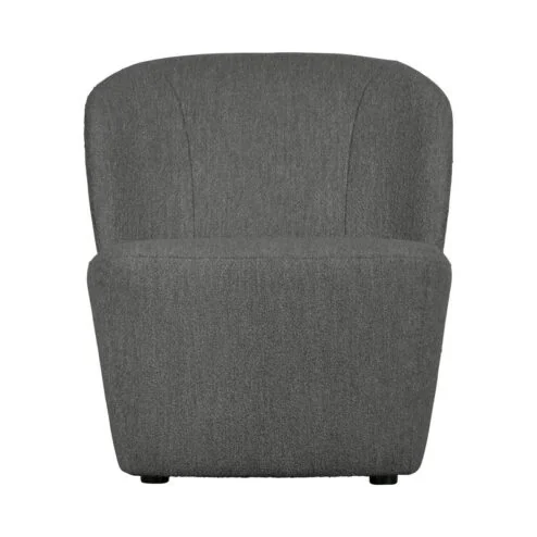 Lofty Fauteuil bouclé staalgrijs