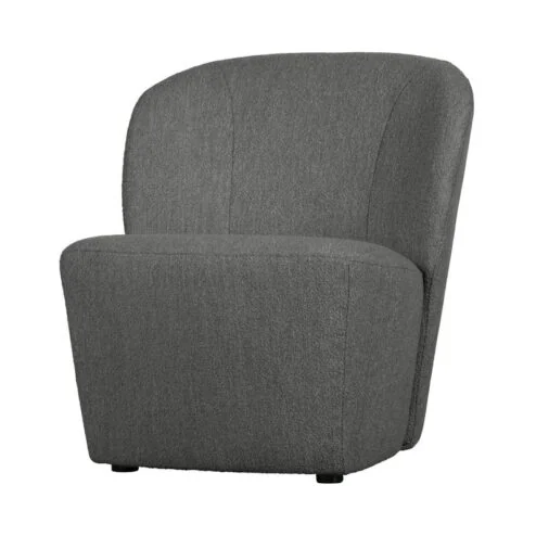 Lofty Fauteuil bouclƩ staalgrijs