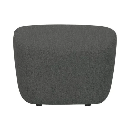 Lofty Hocker bouclé staalgrijs