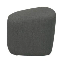 Lofty Hocker bouclé staalgrijs