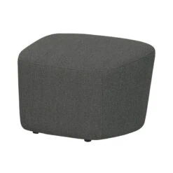 Lofty Hocker bouclé staalgrijs