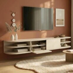 Luca zwevend Tv meubel Zand