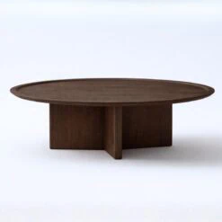 Lumo Salontafel rond Walnoot 90 cm