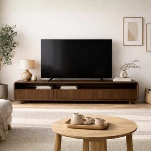 Nox Tv meubel Walnoot 220 cm