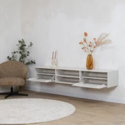 Sigge Zwevend Tv meubel zand 200cm