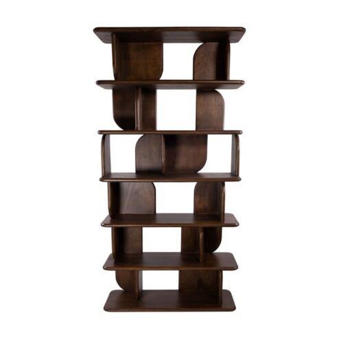 Sorano Boekenkast mangohout Walnoot 90 cm