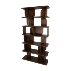 Sorano Boekenkast mangohout Walnoot 90 cm