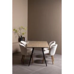 Tafel poot conisch metaal zwart (2-standen)