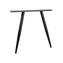 Tafel poot conisch metaal zwart (2-standen)