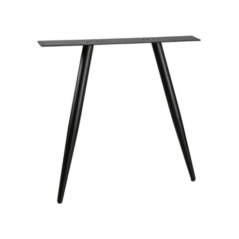 Tafel poot conisch metaal zwart (2-standen)