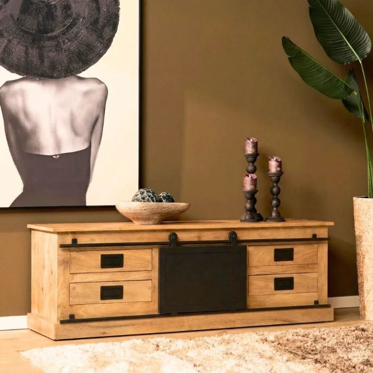 Tv meubel Trenso Mangohout 155cm (1)