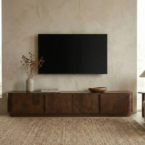 Tv meubel Yama walnoot staand | 195cm