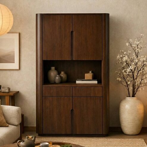 Vakkenkast Sora walnoot | 120cm