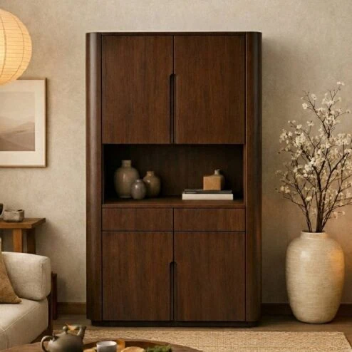 Vakkenkast Sora walnoot | 120cm