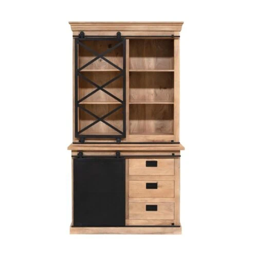 Vitrinekast Trenso Mangohout 120 cm