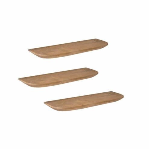 Wandplank Gavin Naturel 60 cm Set van 3