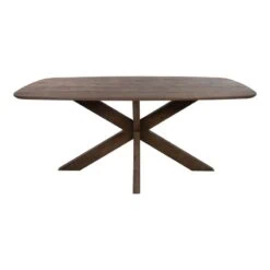 Woody Eettafel deens ovaal Bruin Acaciahout bruin 180 cm