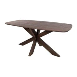 Woody Eettafel deens ovaal Bruin Acaciahout bruin 180 cm